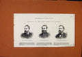 Original Old Antique Print Members House Commons 1880 Portrait 19th