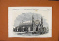 Original Old Antique Print New South Wales Victoria Exhibition Sydney C1870 19th