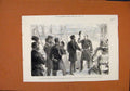 Original Old Antique Print Duke Edinburgh Commander Frigate Queenstown C1880