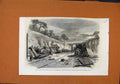 Original Old Antique Print Railway Accident Winchburgh Edinburgh Glasgow