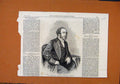 Original Old Antique Print Dr Thomson Bishop Gloucester Bristol C1881 Victorian