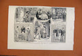 Original Old Antique Print C1893 Royal Academy Exhibition From London News 19th