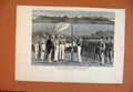 Original Old Antique Print Annexation Rotumah Hoisting British Flag C1881 19th