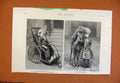 Original Old Antique Print C1883 Late Mrs Hull Princess Wilhelmina Portrait 19th