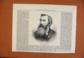 Original Old Antique Print Late Mr Charles Lucy C1873 From London News Victorian