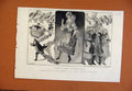 Original Old Antique Print Chirstmas Entertainment At London Theatre C1890 19th