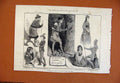 Original Old Antique Print As You Like It At St James Theatre C1890 Victorian