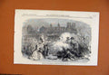 Original Old Antique Print Scene From Huguenots Her Majestys Theatre C1858 19th