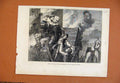 Original Old Antique Print Vicar Wakefield Standard Theatre C1870 19th