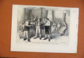 Original Old Antique Print Plays The Day Detective Mirror Theatre C1875 19th