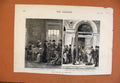 Original Old Antique Print Crisis In Ireland C1881 Leaguers Office Dublin 19th