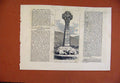 Original Old Antique Print Memorial Corss Princess Alice Balmoral C1880 19th