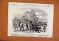 Original Old Antique Print Sketch On The Road C1846 Ascot Races From London News