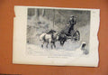 Original Old Antique Print Her Majestys Mail In Snowstorm C1872 From London News