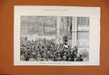 Original Old Antique Print Unveiling John Robinson Memorial Tablet Leyden C1891