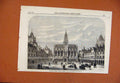 Original Old Antique Print Columbia Market Bethnalgreen Quadrangle C1869 19th