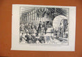 Original Old Antique Print Painters Almshouses New Wing Duchess Albany