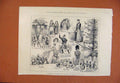 Original Old Antique Print Childrens Christmas Tree Westminster Town Hall C1891
