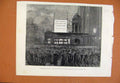 Original Old Antique Print General Election Results Polling Shown Outside C1892