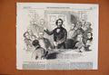 Original Old Antique Print C1856 Dulwich College Charity Metting Adelphi Theatre