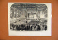 Original Old Antique Print Christmas Entertainment For Poor London