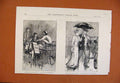 Original Old Antique Print Humours Elections C1892 Illustrated London News 19th
