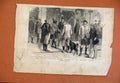 Original Old Antique Print Signs Twelfth Hiring Gillies For Shooting Season 1881