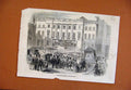 Original Old Antique Print Edinburgh Election C1859 Illustrated London News 19th