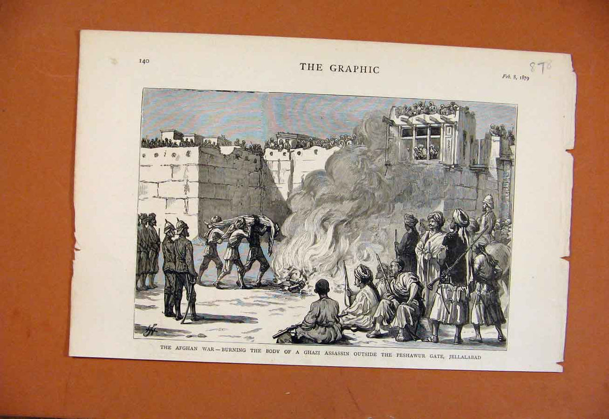 Original Old Antique Print C1871 Island St Paul Crater Loss Megzera Victorian