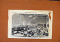 Original Old Antique Print Cabin In Vineyard C1854 London News 19th