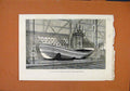 Original Old Antique Print International Fisheries Exhibition C1883 London News