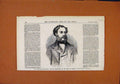 Original Old Antique Print Austrian Ambassador Court France C1860 19th