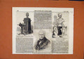 Original Old Antique Print Marble Vase Mr Buthrie Bust Pope C1856 London News