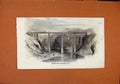 Original Old Antique Print C1856 Sister Viaduct Appenzel Railway London News
