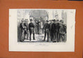 Original Old Antique Print Unauthorised Religious Orders France Police C1880