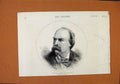 Original Old Antique Print Signor Tommaso Salvini C1875 Portrait The Graphic