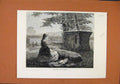 Original Old Antique Print Too Late By Wilson C1876 Illustrated London News