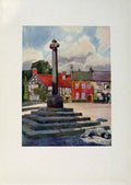 Old Antique Print Yorkshire Coast And Moorland Market Place Helmsley Art