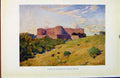 Original Old Antique Print Colour Plate Sweden 1927 Ruins Borgholm Castle Oland