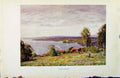 Old Antique Print Colour Plate Sweden 1927 Lake Siljan By A Heaton Cooper 20th