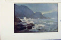 Original Old Antique Print Isle Man By Donald Maxwell MaughHead C1909 20th