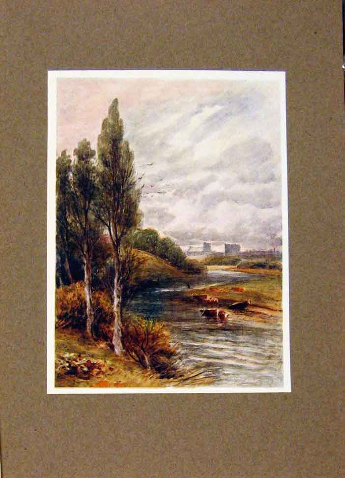Original Old Antique Print View Carlisle By James Orrock C1906 20th Century