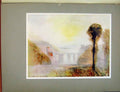 Original Old Vintage Print Plate Xlv Bridge And Tower Turner'S Vision C1925 20th