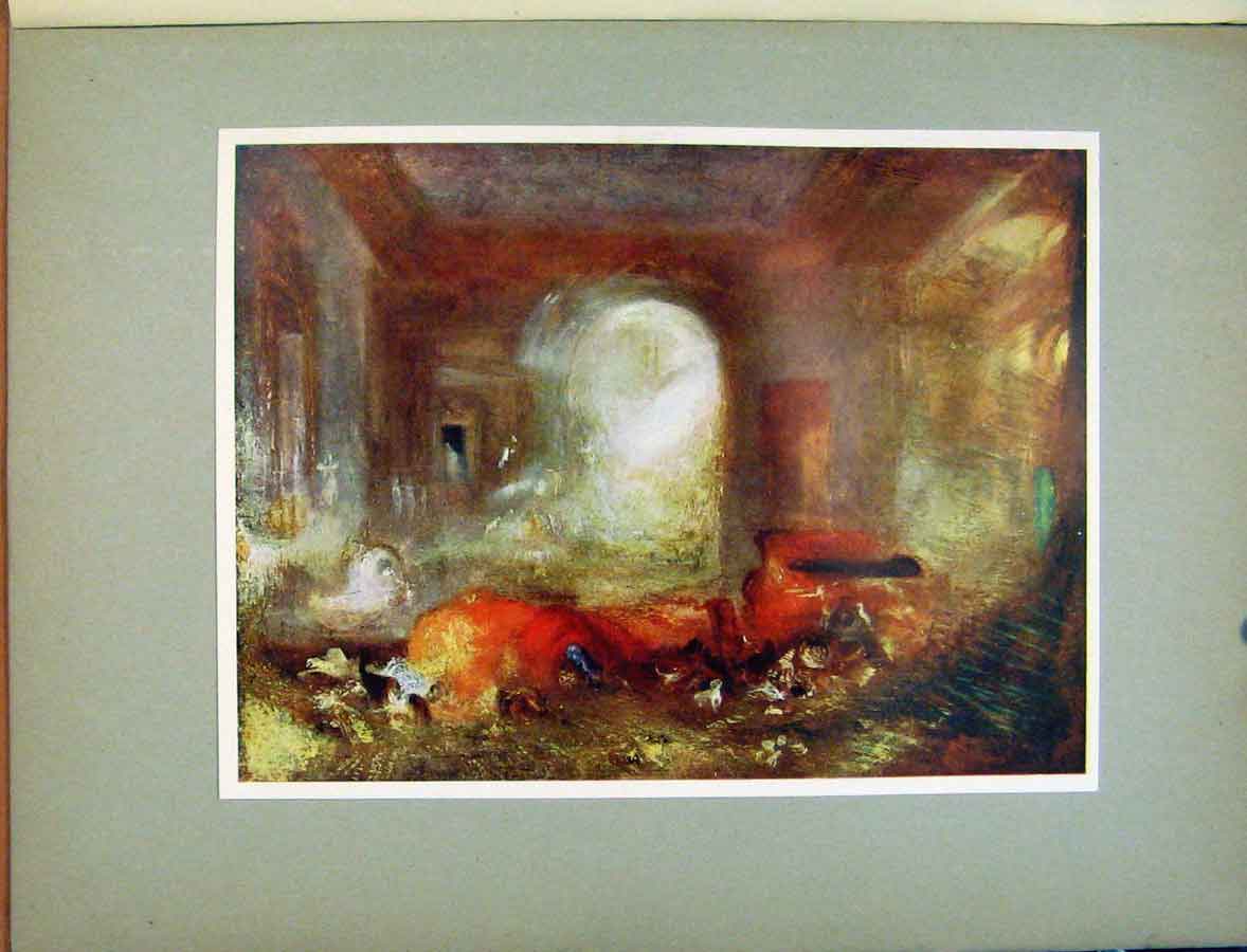Original Old Vintage Print Plate Xxiv Interior At Petworth 1925 Turners Visions