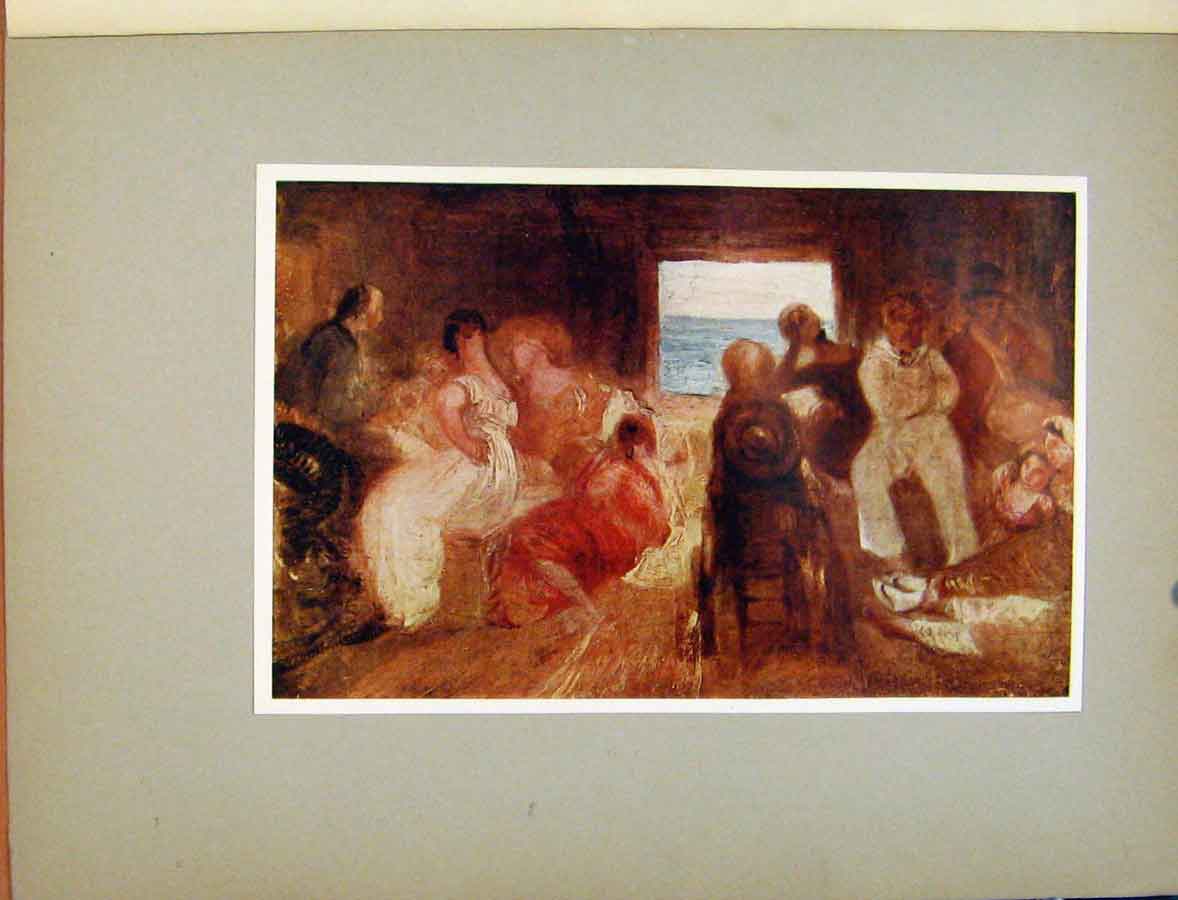 Original Old Vintage Print Plate Xx Between Decks Turners Gen Vision 1925 20th