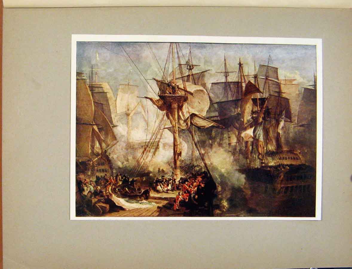 Original Old Vintage Print Plate X The Death Nelson Turner'S Gen Vision 1925