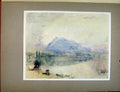 Original Old Antique Print Palte Iii Lucerne And The Right Dawn Turners Art
