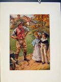 Original Old Antique Print Mr & Mrs Harry Walmers And Cobbs By HarCopping