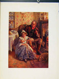 Original Old Antique Print John And Dot Peerybingle Portraits By HarCopping