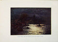 Original Old Antique Print Tower Bridge Bascules Passage Ships London